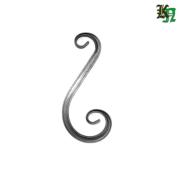 Ковка Элемент орнамента - вензель, 225х95х60мм, труба15х15мм. 15441.5