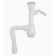 Сифон, 1 1/2*40, с гофрой 40*50 c носиком, В1025, Aquant