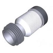 Слив д/унитаза, гибкий с выпуском 110 мм резин., T828, Aquant