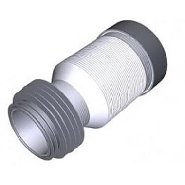 Слив д/унитаза, гибкий с выпуском 110 мм резин., T828, Aquant