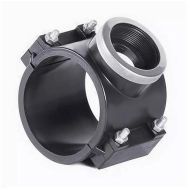 Седелка ПНД, с резьбовым отводом, D32-1/2"