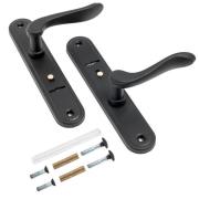 Ручка дверная ГАРДИАН 41.31-Соната Черный муар (для замков 10.11,30.11)