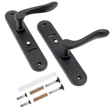 Ручка дверная ГАРДИАН 41.31-Соната Черный муар (для замков 10.11,30.11)