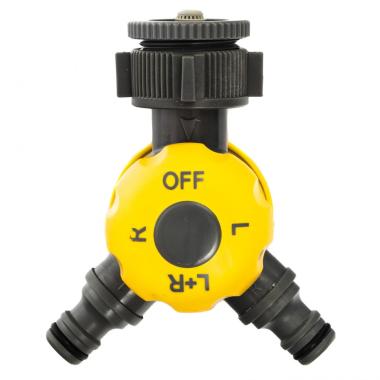 Разветвитель двухканальный с внутренней резьбой 3/4-1, с переключателем Palisad