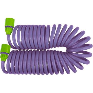 Шланг спиральный, 7.5 м х 10 мм, пласт. фурнитура, адаптер 1/2-3/4, разбрызгиватель Palisad