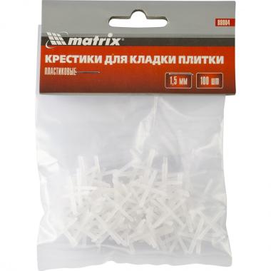 Крестики 1.5 мм, для кладки плитки, 100 шт Matrix