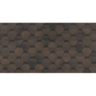 Гибкая черепица Финская Соната, Коричневый, Технониколь