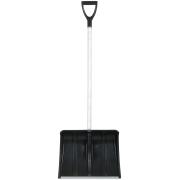 Лопата для уборки снега 500x375x1355мм "Снеговик", пластиковая, алюминиевый черенок, Инструм-Агро