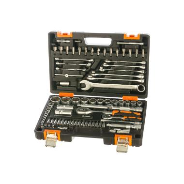 Набор инструментов, 1/2", 1/4", в кейсе 82 предм Вихрь