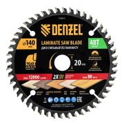 Пильный диск по ламинату ф140 х 20 мм, 48 зубьев, Denzel