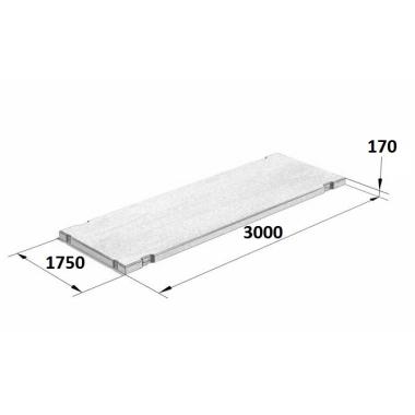 Плита дорожная 1П 30.18-30