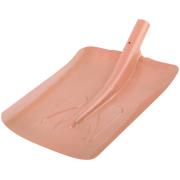 Лопата для уборки снега тротуарная стальная без черенка 340х400 мм Курс