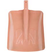 Лопата для уборки снега  340х400мм без черенка, стальная тротуарная, тулейка D35мм, КУРС