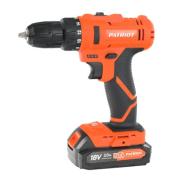 Дрель-шуруповерт аккумуляторная PATRIOT BR 187UES, Li-ion, 18В, 2,0Ач, 25Нм,(дерево / сталь)    20мм / 8мм,  кейс