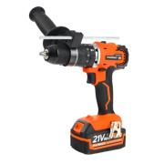 Дрель-шуруповерт аккумуляторная PATRIOT BR 216UES-h две батареи Li-ion, УДАР, бесщеточный двигатель,  патрон 13мм, большой кейс, зарядка за 1 час, комплект бит и сверл, UES