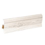 Плинтус 700, Дуб белый, Stella, Стандарт,75мм, 2,5м, (28 шт/уп)