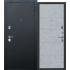 Дверь металлическая Гарда 7,5см Букле черный Бетон снежный  (960мм) левая "Ferroni"681