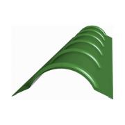 Конек черепичный R. 110*2000, Зеленая листва (RAL 6002)