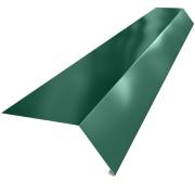Планка карнизная ПК 250  130/80, 2,5м, Зеленый мох (RAL 6005), (0,625м/кв), 10шт/уп