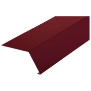 Планка карнизная ПК 250  130/80, 2,5м, Красное вино (RAL 3005), (0,625м/кв), 10шт/уп