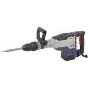 Молоток отбойный электрический 1700 Вт; 200-2100 уд/мин; 45 Дж; sds-max; 11,5 кг; резиновый кабель; дополнительные щетки; кейс