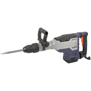 Молоток отбойный электрический 1700 Вт; 200-2100 уд/мин; 45 Дж; sds-max; 11,5 кг; резиновый кабель; дополнительные щетки; кейс