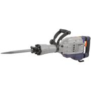 Молоток отбойный электрический 1700 Вт; 1900 уд/мин; 60 Дж; 30 мм hex; 14 кг; резиновый кабель; дополнительные щетки; кейс