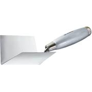Мастерок из нержавеющей стали, 80 х 60 х 60 мм, для внутренних углов, деревянная ручка Matrix