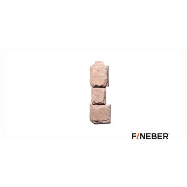 Угол наружный FineBer Камень крупный, терракотовый 459х140х140 мм (10шт/уп)