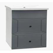 Подстолье Кашемир 600 графит софт (2 ящика) белый под ум. Quadro 60 Golden Fox