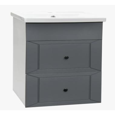 Подстолье Кашемир 600 графит софт (2 ящика) белый под ум. Quadro 60 Golden Fox