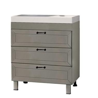 Подстолье Кашемир 600 графит софт (2 ящика) белый под ум. Quadro 60 Golden Fox