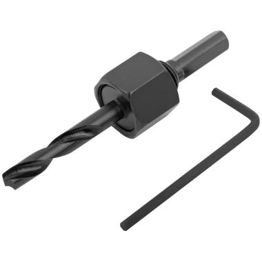 Хвостовик для Коронки стальной (Адаптер), шестигранный, со сверлом, 19-30 мм, FIT