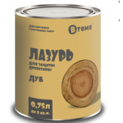 Деревозащита ЛАЗУРЬ дуб (0,75л) ТМ "ВТеме" вн/нар.раб