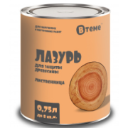Деревозащита ЛАЗУРЬ лиственница (0,75л) ТМ "ВТеме" вн/нар.раб
