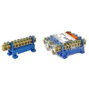 Шина N нулевая 6х9мм 10груп.DIN-рейку на изоляторе,стойка маленькая TDM