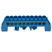 Шина N нулевая 8х12мм 10груп.DIN-рейку в изоляторе