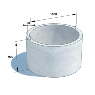 Кольцо стеновое КС 10.9, (600 кг)