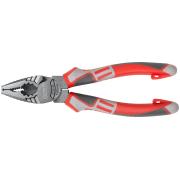 Плоскогубцы комбинированные "Эталон", crv сталь, ребра жесткости на губках, тефлоновое покрытие, 3К прорезиненные ручки 200 мм