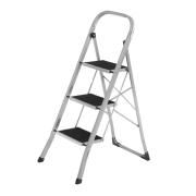 Стремянка 3 ступени стальная антикор 1,16м (h площадки0,7м), широкие ступени, до 150 кг,Сибртех