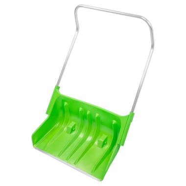 Движок для уборки снега 810х535х1300мм, пластиковый, алюминиевая рукоятка, салатовый, Сибртех