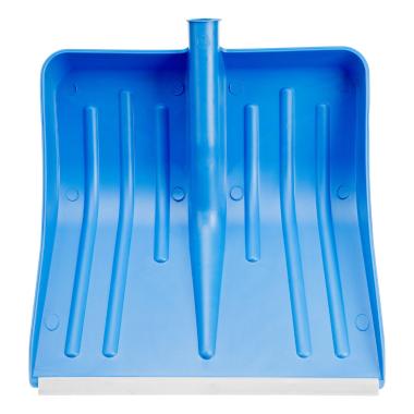 Лопата для уборки снега  420х425мм без черенка, пластиковая, тулейка D30-32, СИНЯЯ, Сибртех