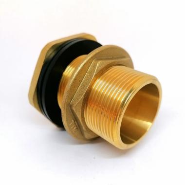 Врезка для бака 1" латунь