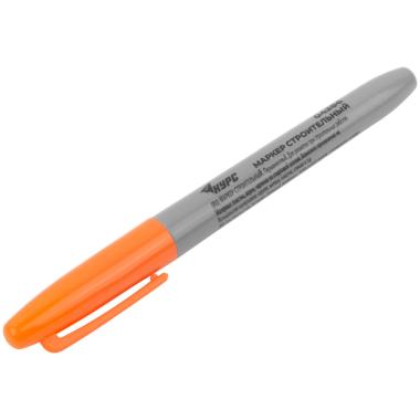 Маркер строительный перманентный, 3мм, оранжевый КУРС