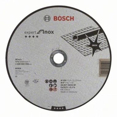 Круг отрезной  по нерж. 230 x 2,0 х 22,2мм Bosch Expert for INOX прямой