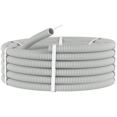 Труба гофрированная ПВХ 25мм серый (Бухта 25м)