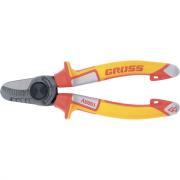 Кабелерез, диэлектрические рукоятки до 1000 В, трехкомпонентные рукоятки, 160 мм Gross