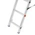 Лестница, 2х11 ступеней двухсекционная алюминиевая 3.07м (max h=5.41м), до 150 кг, Сибртех