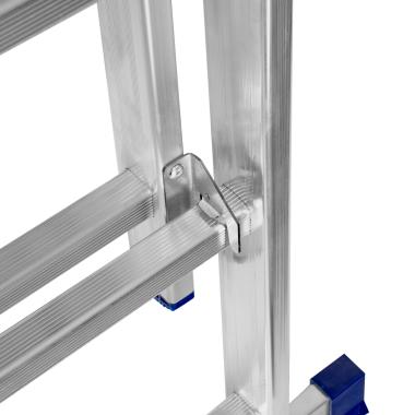 Лестница, 2х11 ступеней двухсекционная алюминиевая 3.07м (max h=5.41м), до 150 кг, Сибртех