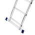 Лестница, 2х11 ступеней двухсекционная алюминиевая 3.07м (max h=5.41м), до 150 кг, Сибртех